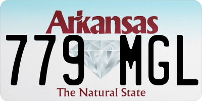 AR license plate 779MGL