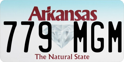 AR license plate 779MGM