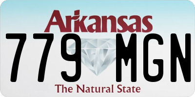 AR license plate 779MGN