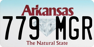 AR license plate 779MGR