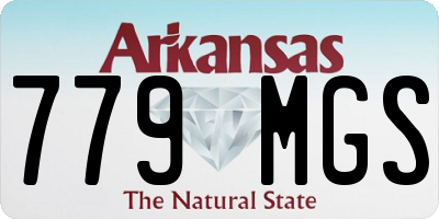 AR license plate 779MGS