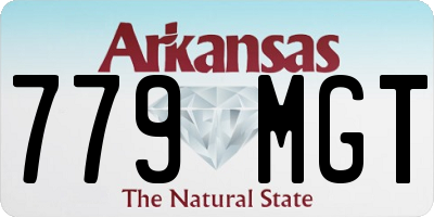AR license plate 779MGT
