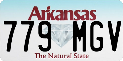 AR license plate 779MGV