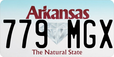 AR license plate 779MGX