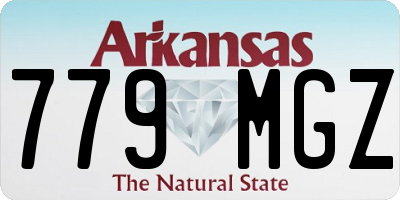 AR license plate 779MGZ
