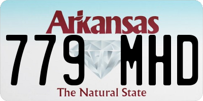 AR license plate 779MHD