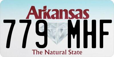 AR license plate 779MHF