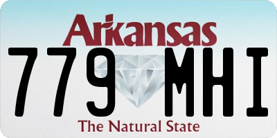 AR license plate 779MHI