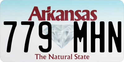 AR license plate 779MHN