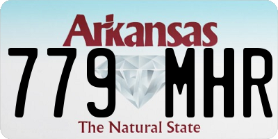 AR license plate 779MHR