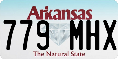 AR license plate 779MHX