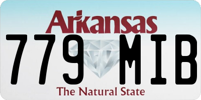 AR license plate 779MIB