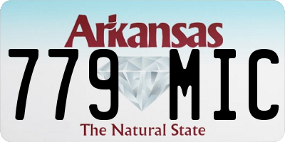 AR license plate 779MIC