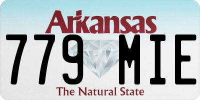 AR license plate 779MIE
