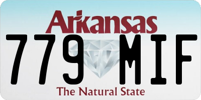 AR license plate 779MIF