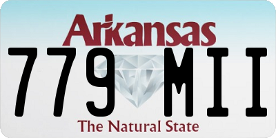 AR license plate 779MII