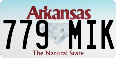 AR license plate 779MIK
