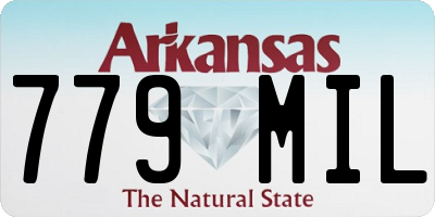 AR license plate 779MIL