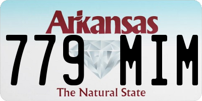 AR license plate 779MIM