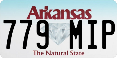 AR license plate 779MIP