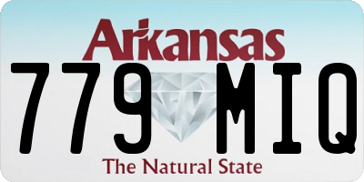 AR license plate 779MIQ