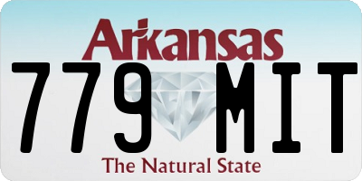 AR license plate 779MIT