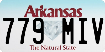 AR license plate 779MIV