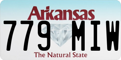 AR license plate 779MIW