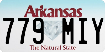AR license plate 779MIY