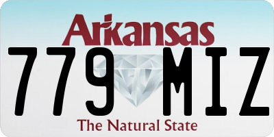 AR license plate 779MIZ