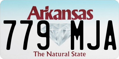 AR license plate 779MJA