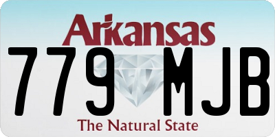 AR license plate 779MJB