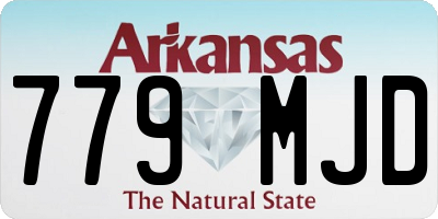AR license plate 779MJD
