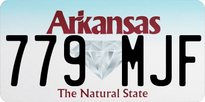 AR license plate 779MJF