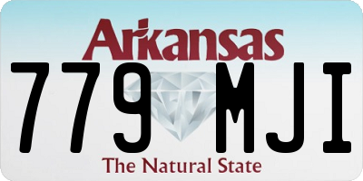 AR license plate 779MJI