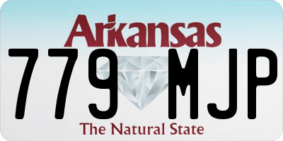 AR license plate 779MJP