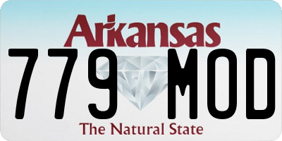 AR license plate 779MOD