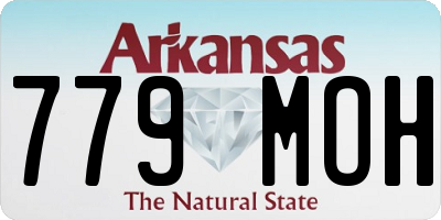 AR license plate 779MOH