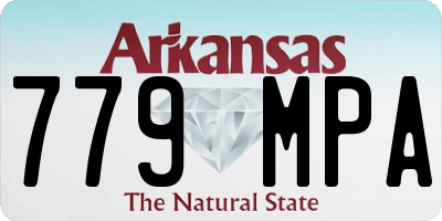AR license plate 779MPA