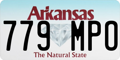 AR license plate 779MPO
