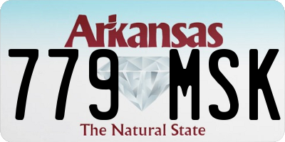 AR license plate 779MSK