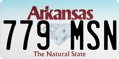 AR license plate 779MSN
