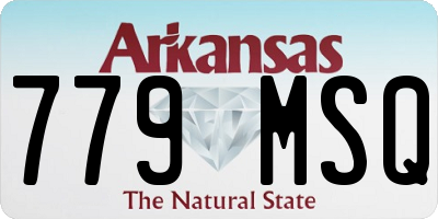 AR license plate 779MSQ