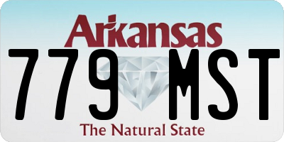 AR license plate 779MST
