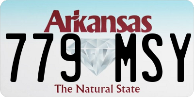 AR license plate 779MSY