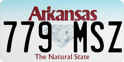 AR license plate 779MSZ