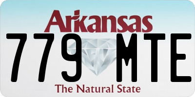 AR license plate 779MTE