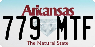 AR license plate 779MTF