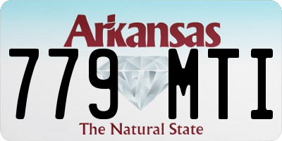 AR license plate 779MTI