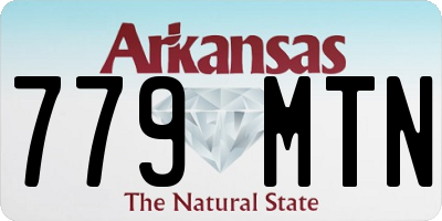 AR license plate 779MTN